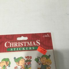 Vintage Christmas stickers elves elf Santa helper still in original package