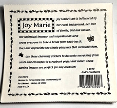 20 Colorbok Joy Marie Noah’s Ark Scrapbooking Sticker Lot