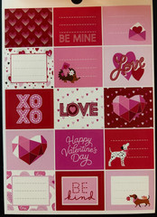RECOLLECTIONS VALENTINE’S DAY STICKER BOOK 272 PC STICKERS 12 SHEETS ROMANCE
