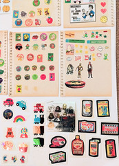 Vintage 1980s Stickers Lot With Mello Smellos Sticker Album Scratch & Sniff