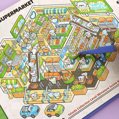 12 Sets 3D Scene Sticker Books for Kids and Adults – Miniature Stickers