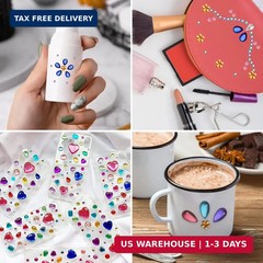 Gem Stickers, 3897Pcs Rhinestone Stickers Stick on Gems for Crafts Self Adhesive