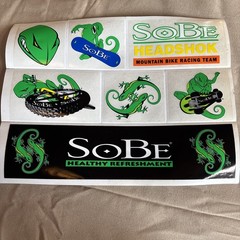 Vintage Sobe Headshok Mountain Bike Racing Team Sticker Decal Sheets