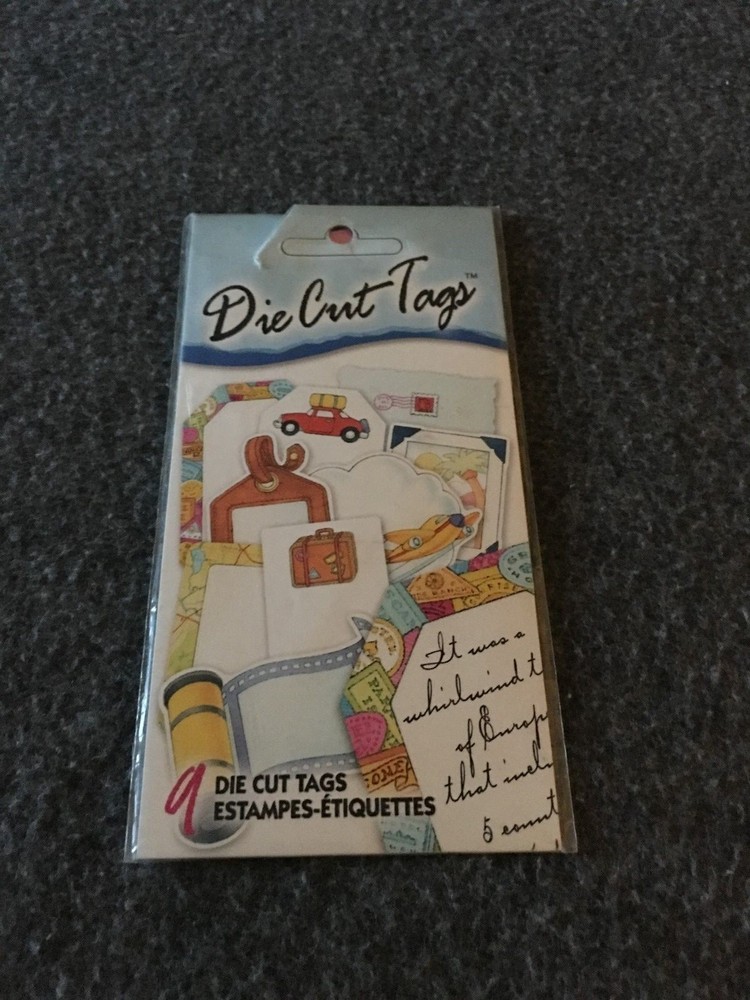 Scrapbooking Die Cut Tags 9 pc
