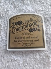 10 Dark Acedemia Apothecary Labels Vintage Style Halloween Drought Tonic Potion