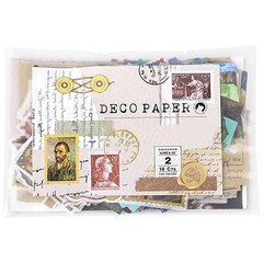 Vintage Scrapbook Supplies Pack (200 Pcs) for Art Journaling Junk Journal7221