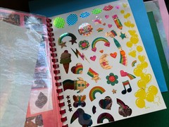Lisa Frank Vintage 80s 90s Collectors Album 1982 Spiral Sticker Book Used As Is