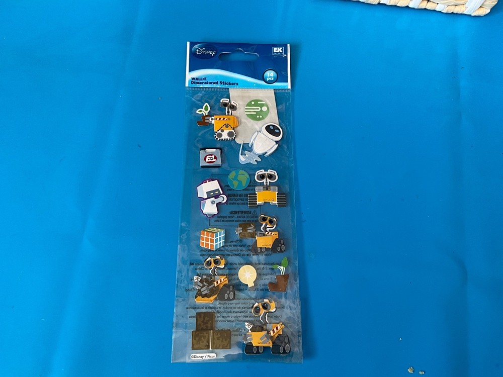 Disney Wall-E Dimensional Scrapbook Stickers – EK Success Jolee RARE
