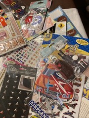 Scrapbooking Mixed Lot of Stickers Die Cuts Chipboard No Bunny Jolee’s Colorbok
