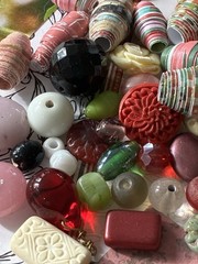 WINGS OF FANCY Junk Journal Supplies—HUGE VARIETY Paper Buttons Beads Ribbons