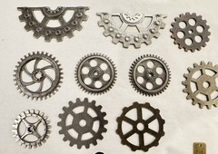 Tim Holtz Idea-ology Huge Mixed Lot 260+Pieces Gears Keys Embellishments