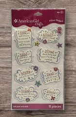 American Girl Crafts Girl Quotes Pillow Stickers Scrapbooking Crafts NEW