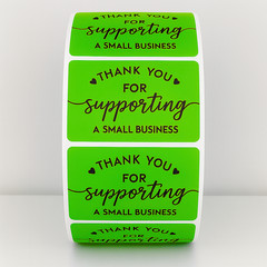 «Thank You For Supporting a Small Business» Stickers – Packaging Label sticker