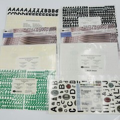 Creative Memories Lot 60+ Packets Stickers Mini Album ABC 123 Epoxy Vellum READ