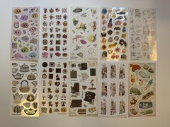 Fun Sticker Set, Lot Of 22 Sheets, Pipsticks And Stickiiclub
