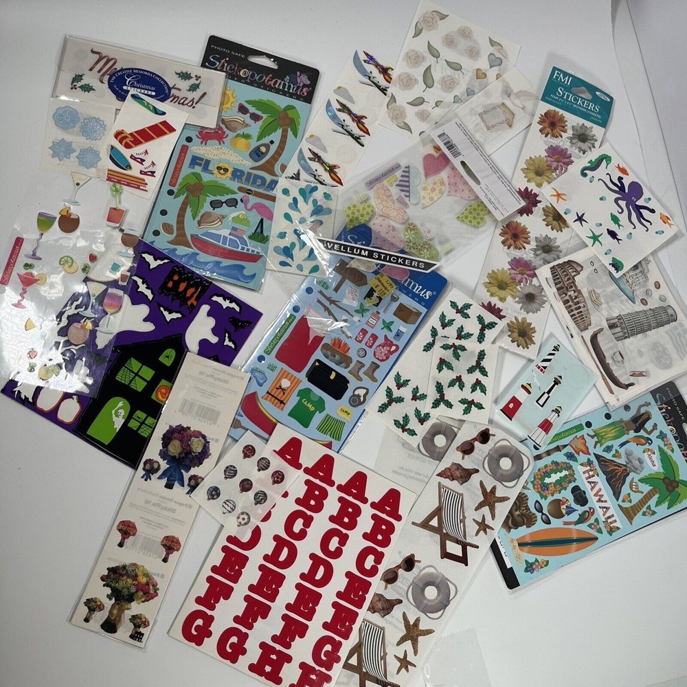 Lot Stickers Mrs. Grossman’s Sandylion Stickopotomous Scrapbooking Kids Crafts