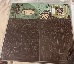 NEW UNUSED DAZZLES GREAT OUTDOORS STICKERS Scrapbooking Stickers Camping Explore