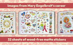 Mary Engelbreit Sticker Book 500+ Vintage Stickers Journaling Crafts 100 Pages