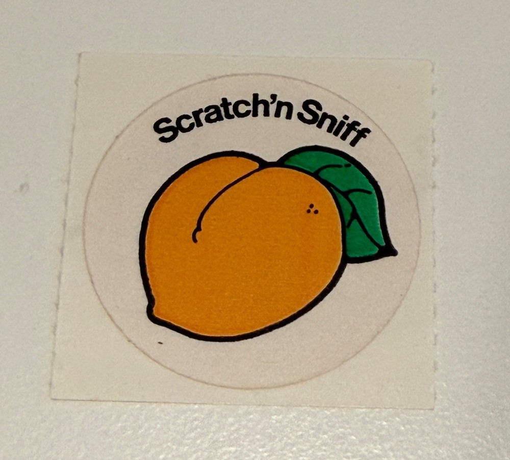 3M Vintage Scratch and Sniff Sticker – Peach