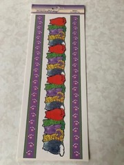 MEMORIES IN THE MAKING LEISURE ARTS ADHESIVES CAT BORDERS CATS PAW PRINTS