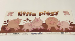 EK Success Scrapbook Title Over-all Little Piggy Pig Farm Country EKOV/161 NEW