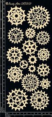 Dusty Attic Chipboard 5×12 – Industrial Jumbo Gears #2, DA3363