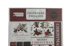 (2) 6 x 13 Packs Carta Bella A Wonderful Christmas Chipboard Accents And Phrases