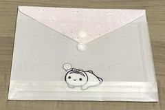 NEW TheCoffeeMonsterzCo Pastel Pink Gusset Sticker Envelope TCMC B6