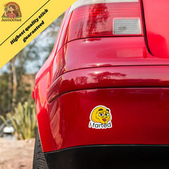 Funny Emoji Meme Sticker, Sarcastic Face Decal, Humorous Vinyl Sticker