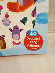 Mindware Penguins Stickers 40 Count With Fold Out Winter Scene