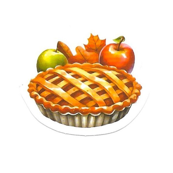Apple Pie Dessert Fall Food Sticker Die Cut Scrapbooking Journal Decor Baking