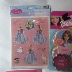Vintage Barbie Party Lot Stickers Gift Wrap Party Favors Notepad Unused Y2K 2000