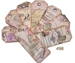 Handmade Junk Journal Tags Ephemera Scrapbook Embellishments