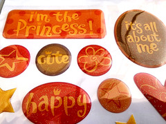 Creative Imaginations I’m The Princess Epoxy Stickers 3D Scrapbook Princesses