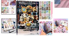Portable 50-Page Sticker Book of 800 Aesthetic Stickers for Creative Projects