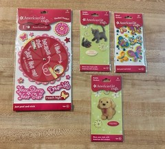 American Girl Crafts Lot of Bubble & Stacked Stickers 2010 NEW