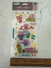 Sticko Autocollant Photo Stickers by Cathy B. Vellum Party Presents Scrapbooking