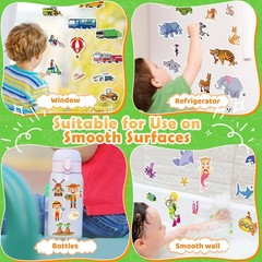2 Sets Reusable Sticker Books for Toddler 1-3, Activity Books for Toddlers 2-…