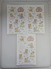 Vtg Sticker Sheets Mouse Mice Cute Cartoon Animals Current 3 Sheets -1 Sticker
