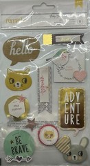 Remarks – Mixed Theme Stickers – Dimensional Scrapbook Stickers – American Craft