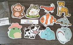 Cute Animals – Random – Stickers – 10 PCs – 6 styles available! See Description
