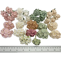 140 Mixed Pantone Roses Wedding Scrapbooking Craft Paper Flower (TH-140/QA5)