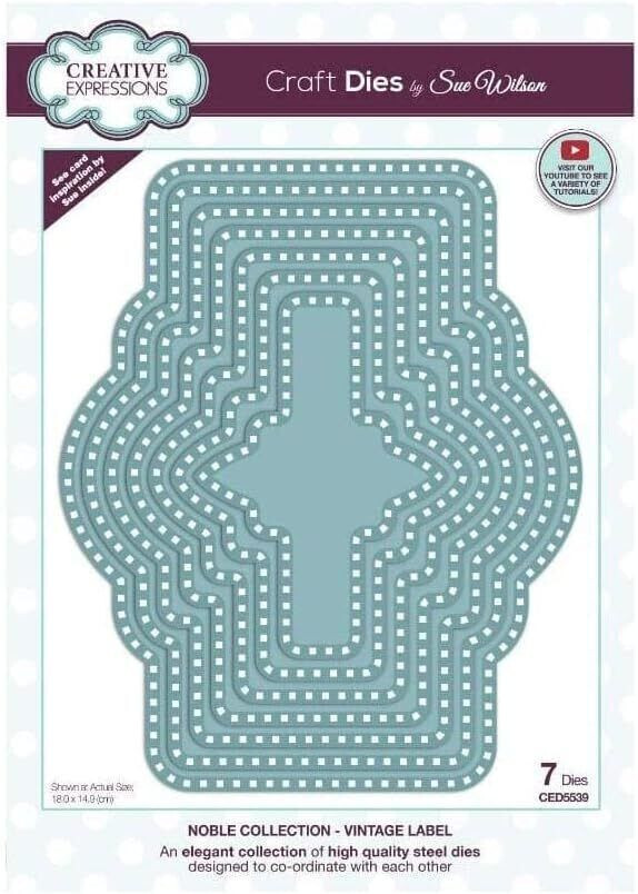 Creative Expressions Metal Cutting Die – NOBLE COLLECTION – VINTAGE LABEL