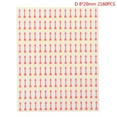 1Pack Red Arrow Labels Removable Small Circle Dot Stickers Defect Indica~gw