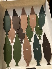 Large lot Cardstock Die-cuts for cardmaking, Scrapbooks-Variety 128 pieces