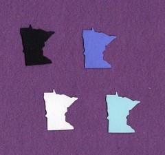 MINNESOTA qk USA state die cuts scrapbook cards