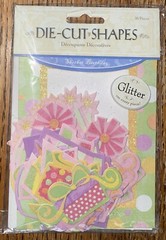 Amscan Paper Sherbet Birthday Die-Cuts Shapes Gifts Balloons Flowers Scrapbook
