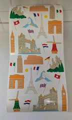 Vtg 1998 Roll Mrs. Grossman’s Stickers By The Yard European Landmarks 6×6″