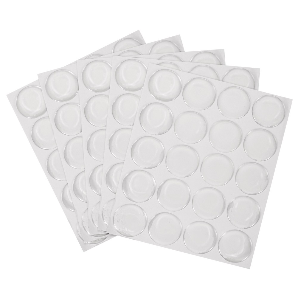 100Pcs Epoxy Stickers,1″ Round Resin Seal Stickers for Bottle Caps,Clear