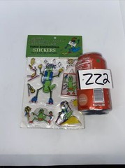 Vintage 1983 Jerry The Gypsy Moth Caterpillar Sealed Puffy Stickers NOS